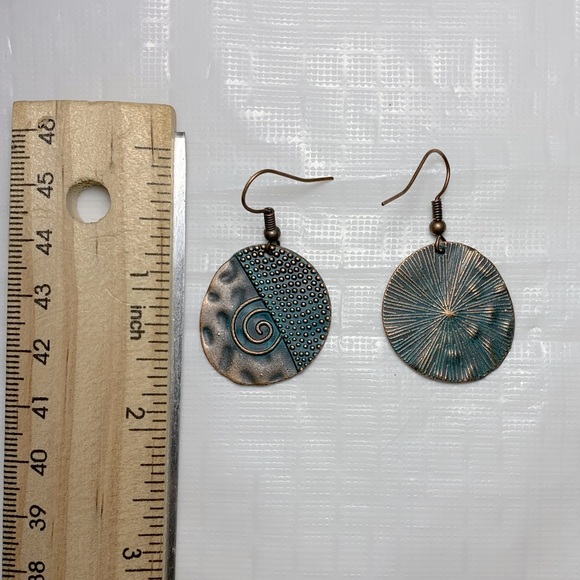 4/$10 Boho Round Textured Earrings - Picture 2 of 2